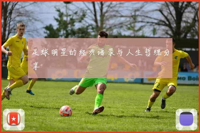 足球明星的经典语录与人生哲理分享
