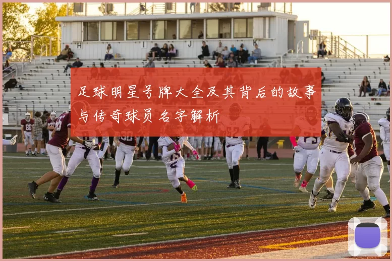 足球明星号牌大全及其背后的故事与传奇球员名字解析